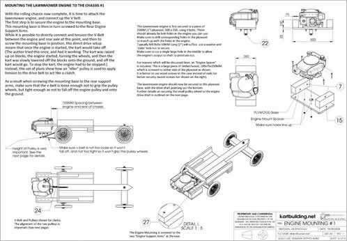 Mounting the Lawnmower Engine to the Chassis 1