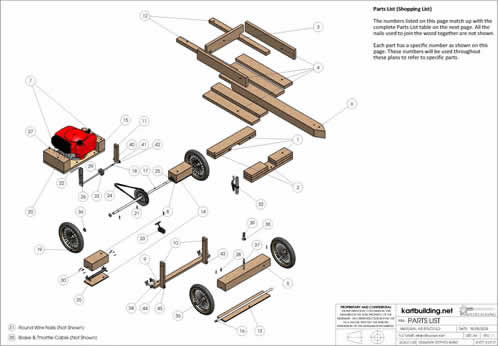 wooden go kart plans with engine