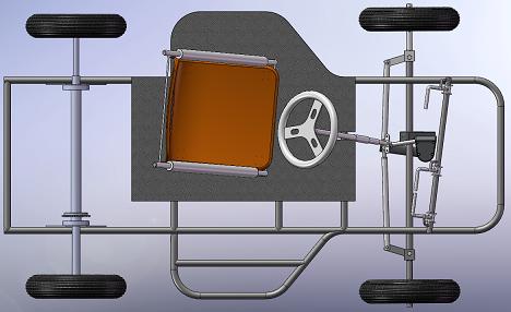 Plan View of the Off-Road Kart